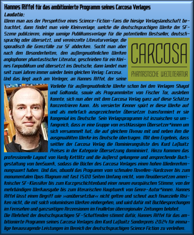 Laudatio Sonderpreis einmalig