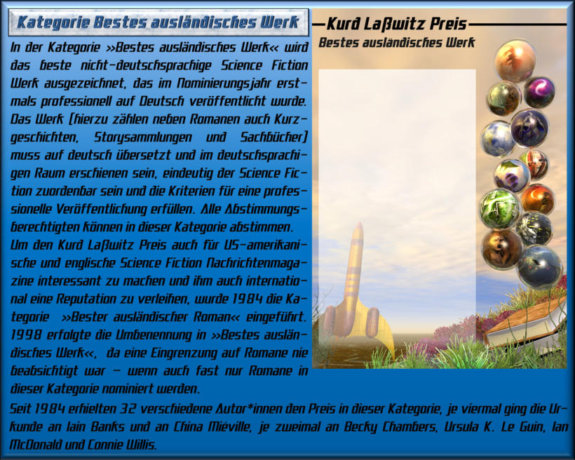 Kategorie Bestes Ausländisches Werk: Erklärungstext